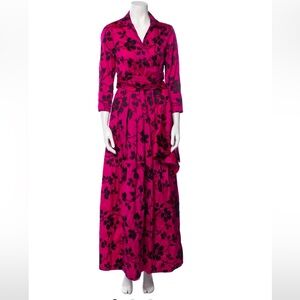 Carolina Herrera pink floral gown